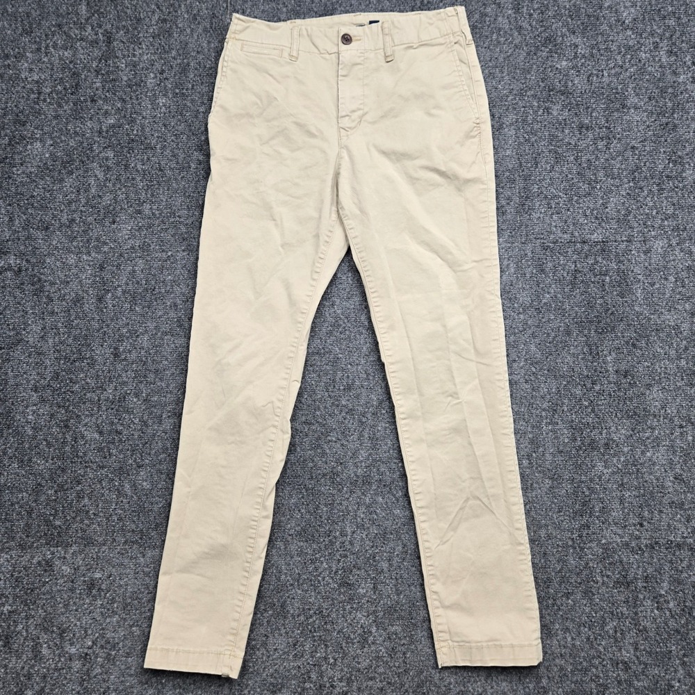 American Eagle Flex Chino Pants Mens 29x32 Slim Fit Khaki Tan Stretch Cotton